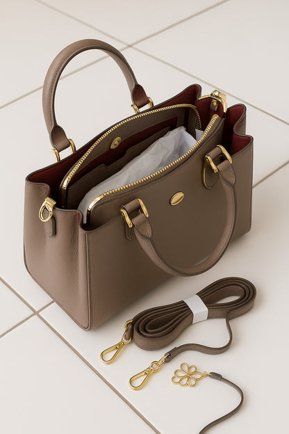 Elegant Teal Leather Handbag - Shop Designer Bags