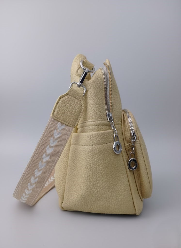 min Leather Mini Backpack - Chic & Compact Style Grey