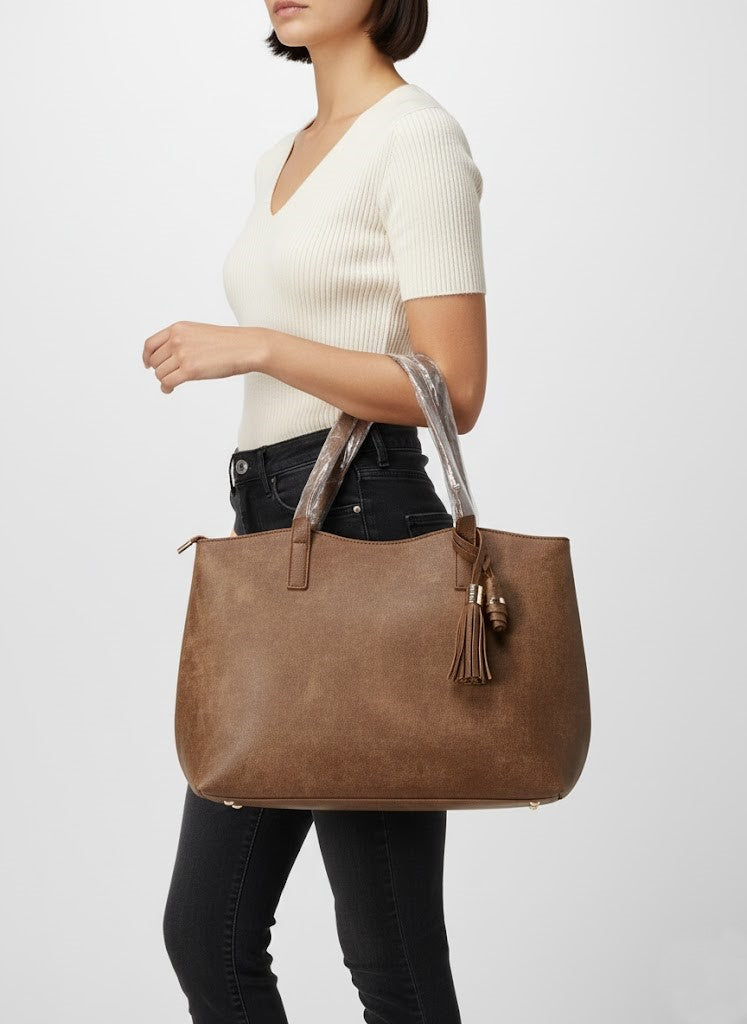 Classic Leather Tote Premium Bag | Everyday Elegance